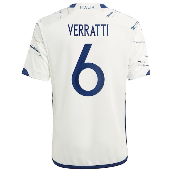 Marco Verratti Italy National Team adidas Youth 2023 Away Replica Jersey - White