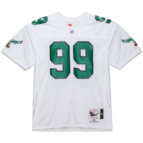 Jerome Brown Philadelphia Eagles  1991 Authentic Throwback Retired Player Jersey - White