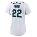 Women's Seattle Mariners Bryan Woo Nike White Home Replica Jersey