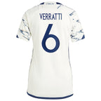 Marco Verratti Italy National Team adidas Women's 2023 Away Replica Jersey - White