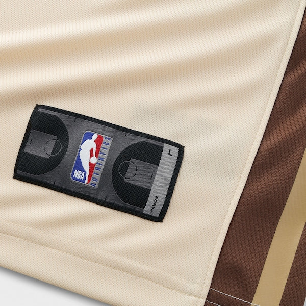 Stephen Curry Golden State Warriors  Youth 2025/26 City Edition Fast Break Jersey - Tan