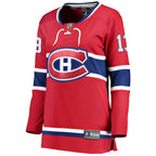Cole Caufield Montreal Canadiens  Women's Home Premier Breakaway Player Jersey Breakaway Jersey - Red