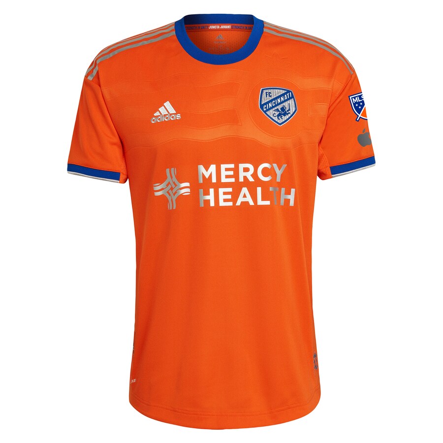 Obinna Nwobodo FC Cincinnati adidas 2023 Juncta Juvant Kit Authentic Player Jersey - Orange