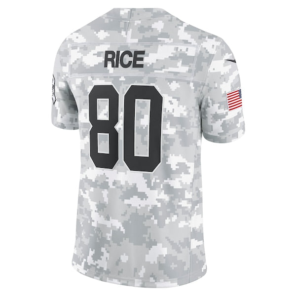 Youth Jerry Rice San Francisco 49ers Nike 2024 Salute to Service Retired Player Limited Jersey - Arctic Camo