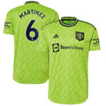 Lisandro Martínez Manchester United adidas 2022/23 Third Authentic Player Jersey - Neon Green