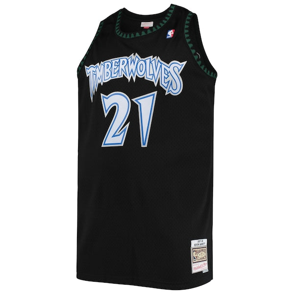 Kevin Garnett Minnesota Timberwolves 1997/98 Big & Tall Hardwood Classics Swingman Jersey - Black