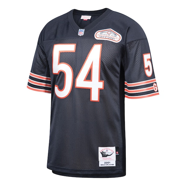 Brian Urlacher Chicago Bears 2001 Authentic Throwback Retired Player Jersey - Navy