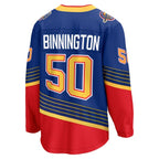 Jordan Binnington St. Louis Blues  Breakaway Jersey - Royal/White/Blue