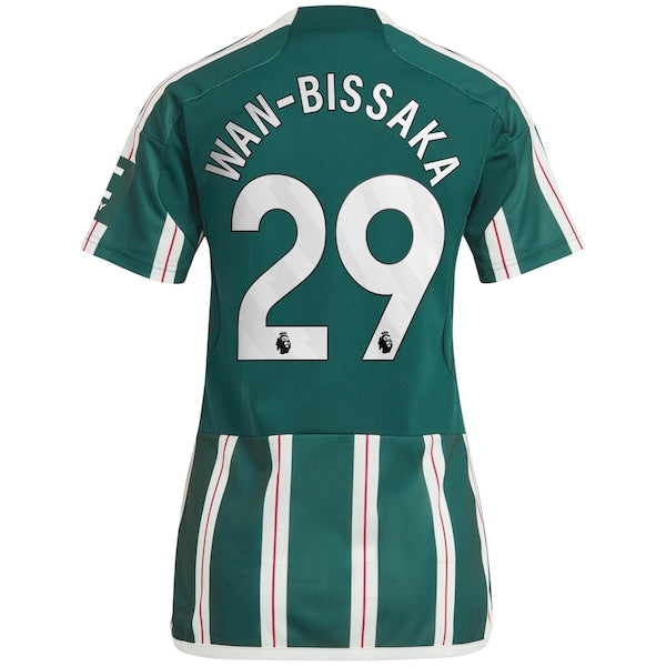 Aaron Wan-Bissaka Manchester United adidas Women's 2023/24 Away Replica Player Jersey - Green