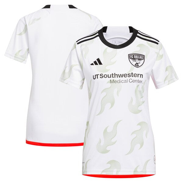 FC Dallas adidas Women's 2024 Burn Baby Burn Replica Jersey - White