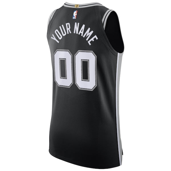 San Antonio Spurs Nike Authentic Custom Jersey Black - Icon Edition