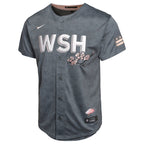 C.J. Abrams Washington Nationals Nike Youth City Connect Limited Player Jersey - Charcoal
