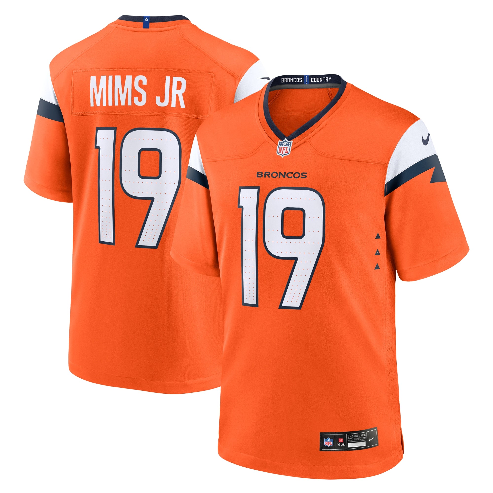 Marvin Mims Jr Denver Broncos Nike Alternate Game Jersey -  Navy/White/Orange