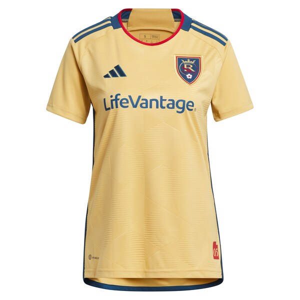 Justen Glad Real Salt Lake adidas Women's 2024 The Beehive State Kit Replica Player Jersey - Gold