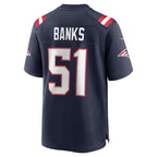 Keshawn Banks New England Patriots Nike  Game Jersey -  Navy