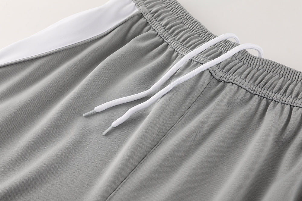 Adidas Short Sleeve Training Jersey Set - AD07- Light Gray