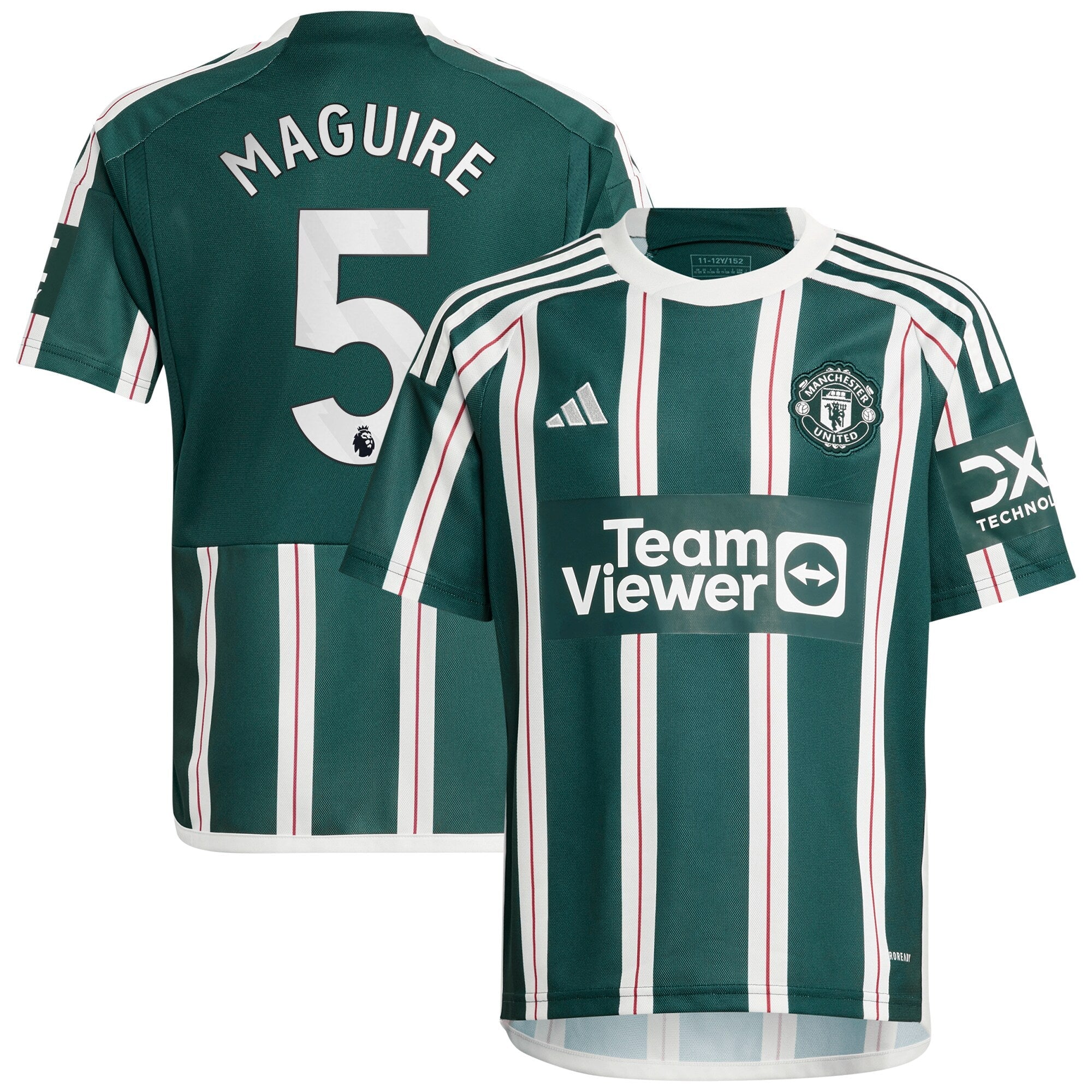Harry Maguire Manchester United adidas Youth 2023/24 Third Replica Player Jersey - White/Green
