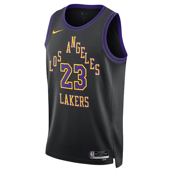 LeBron James Los Angeles Lakers Nike Unisex 2025/26 Swingman Jersey - Black - City Edition