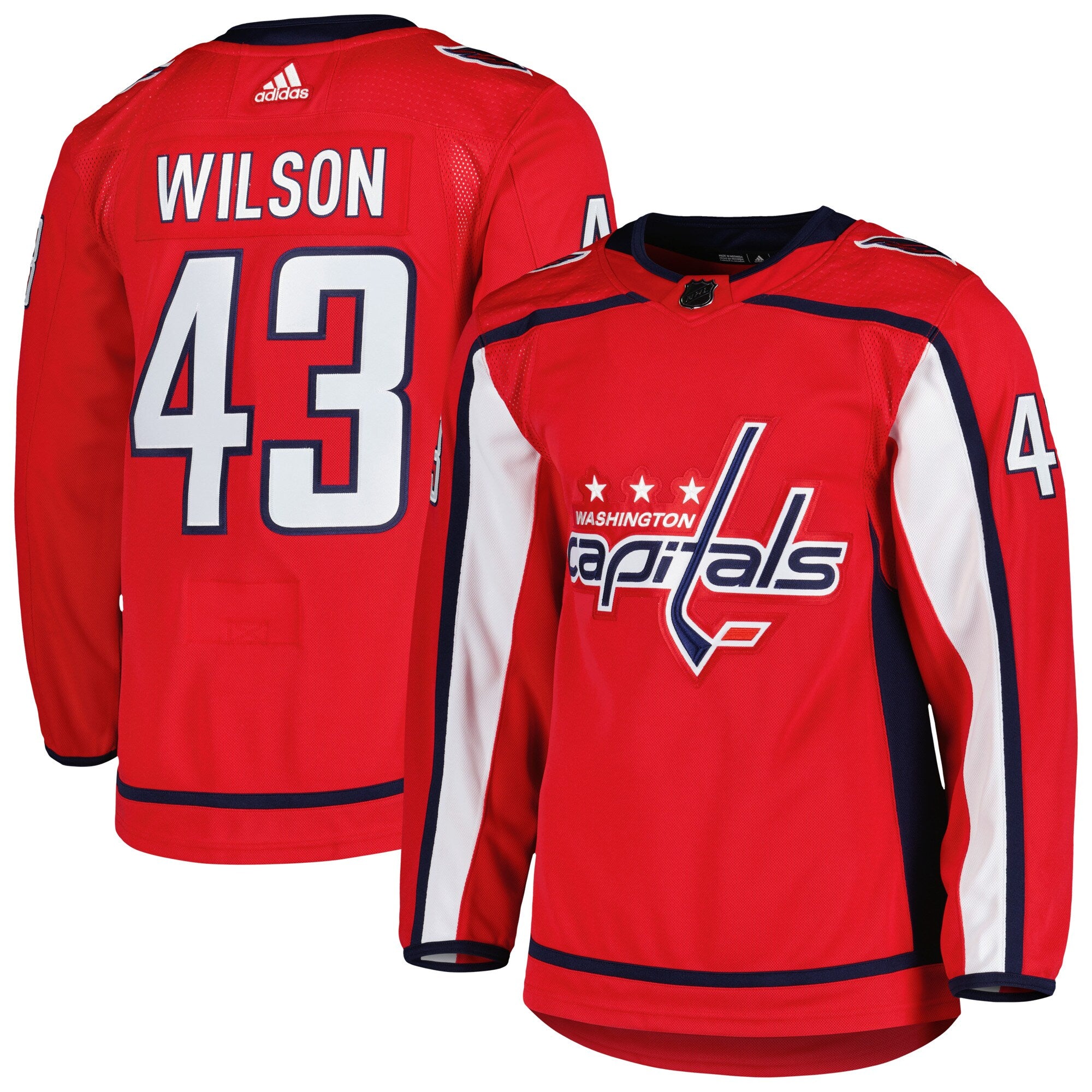 Tom Wilson Washington Capitals adidas Alternate Primegreen Authentic Player Jersey - Navy/Red