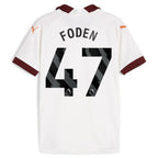 Phil Foden Manchester City Puma Youth 2023/24 Away Replica Player Jersey - White