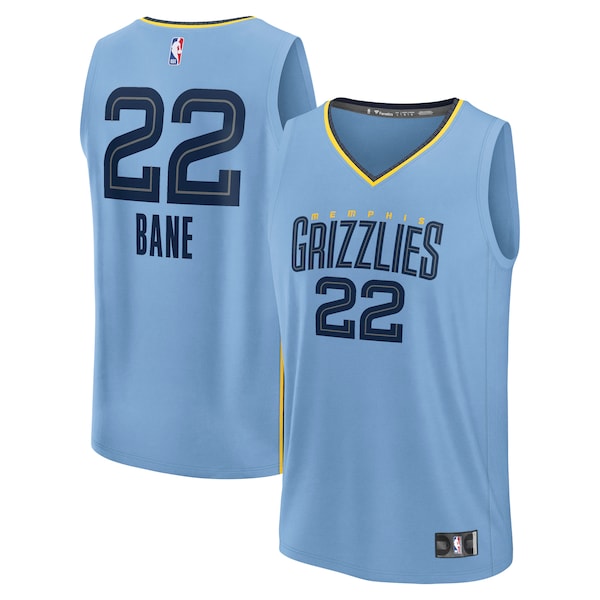 Desmond Bane Memphis Grizzlies  Fast Break Replica Player Jersey - Statement Edition - Light Blue
