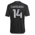 Jacob Shaffelburg Nashville SC adidas Youth 2024 Man In Black Kit Replica Player Jersey - Black/Yellow