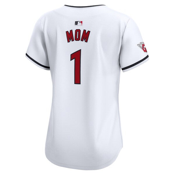 Cleveland Guardians Nike Women's #1 Mom Home Limited Jersey - White