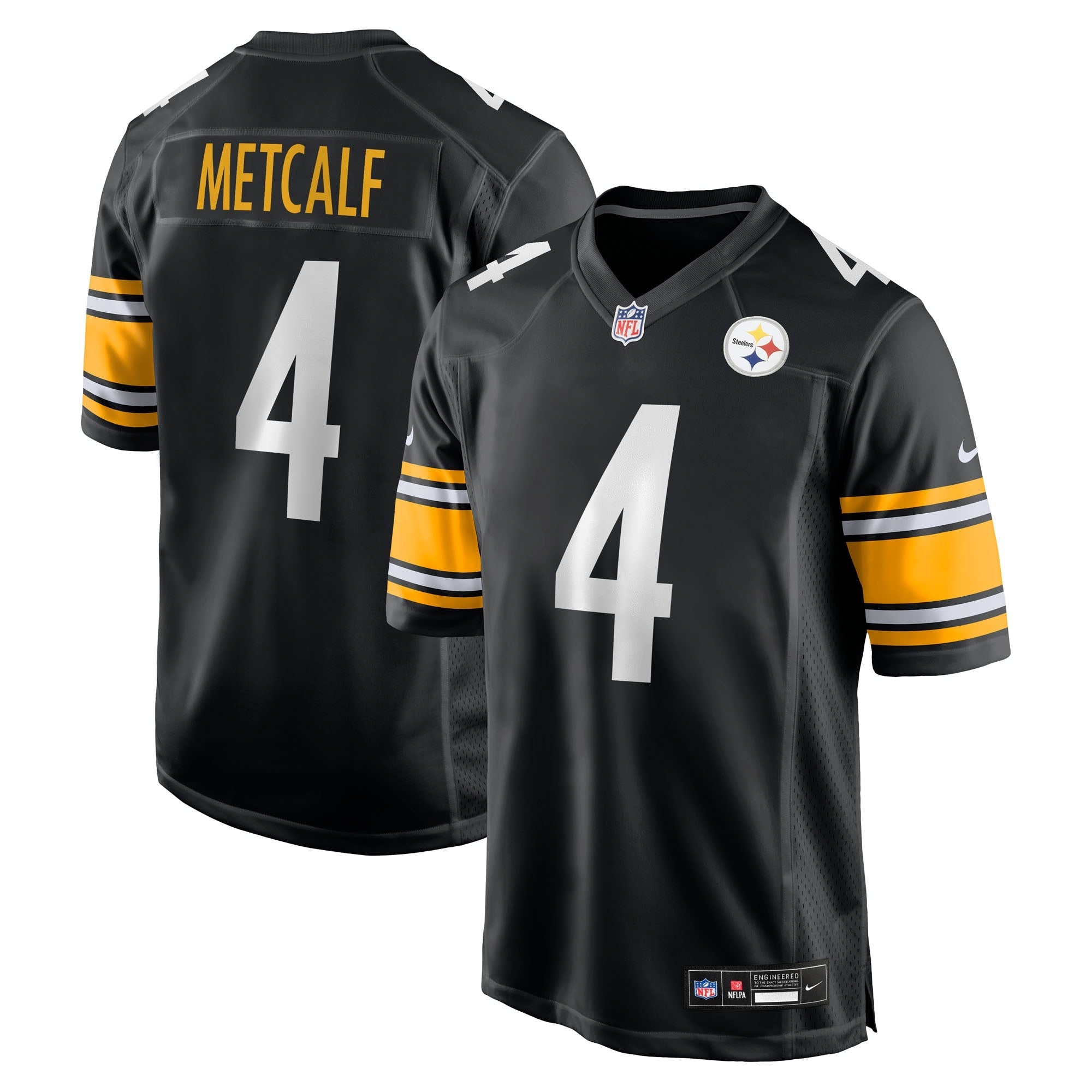 DK Metcalf Pittsburgh Steelers Nike Alternate 1933 Throwback Game Jersey - Gold/White/Black
