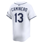 Junior Caminero Tampa Bay Rays Nike Home Limited Jersey - White