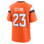 Audric Estime Denver Broncos Nike Team Game Jersey -  Orange