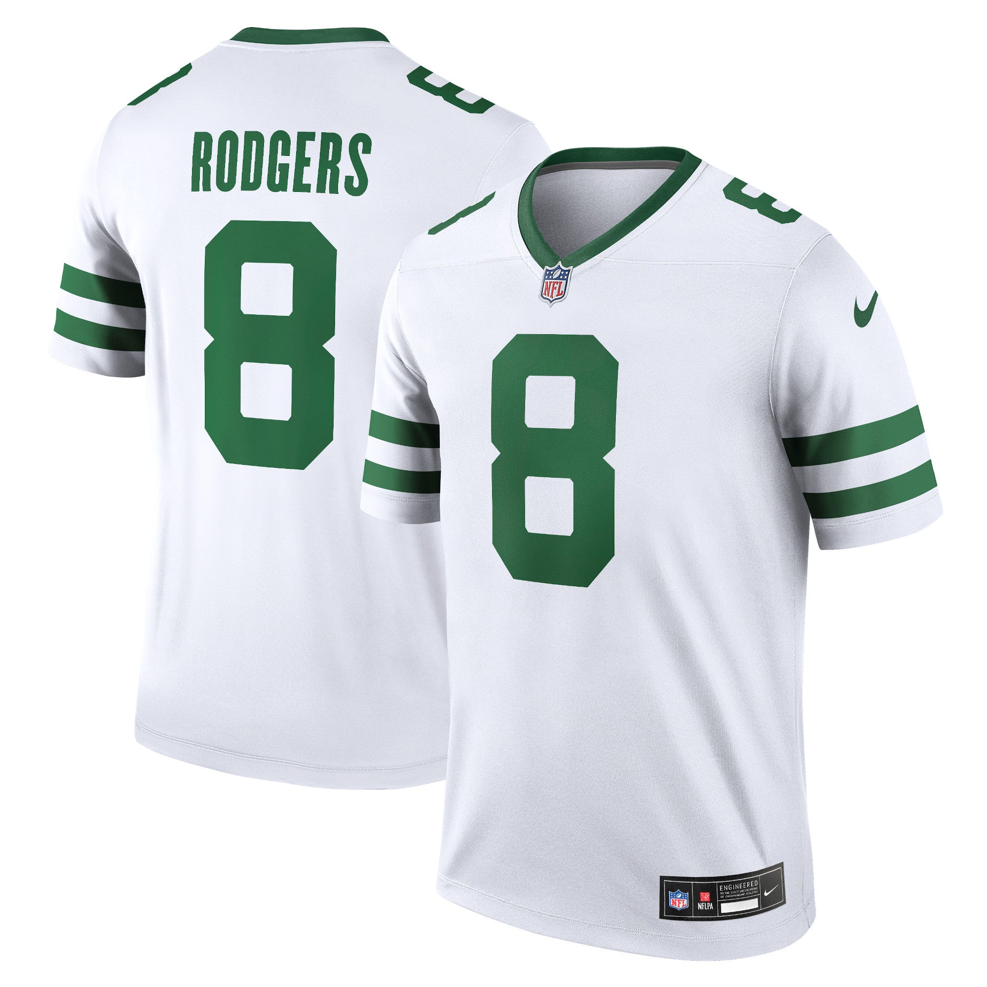 Aaron Rodgers New York Jets Nike Men's Legend Player Jersey - Gotham Green/Black/White