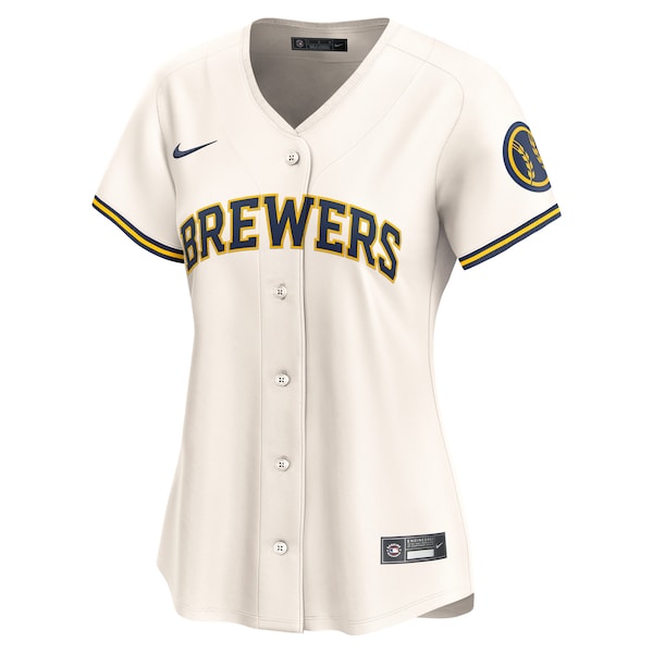 Milwaukee Brewers Nike Women's 2024 Jackie Robinson Day Home Limited Jersey – Cream