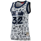 Shaquille O'Neal Orlando Magic Women's 1994 Doodle Swingman Jersey - White