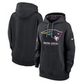 New England Patriots Nike Women's 2024 NFL Crucial Catch Club Pullover Hoodie - Black