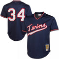 Kirby Puckett Minnesota Twins 1985 Authentic Cooperstown Collection Mesh Batting Practice Jersey - Navy