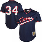Kirby Puckett Minnesota Twins 1985 Authentic Cooperstown Collection Mesh Batting Practice Jersey - Navy