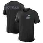 Philadelphia Eagles Nike Tall 2025 NFL Crucial Catch Tri-Blend Dri-FIT T-Shirt - Black