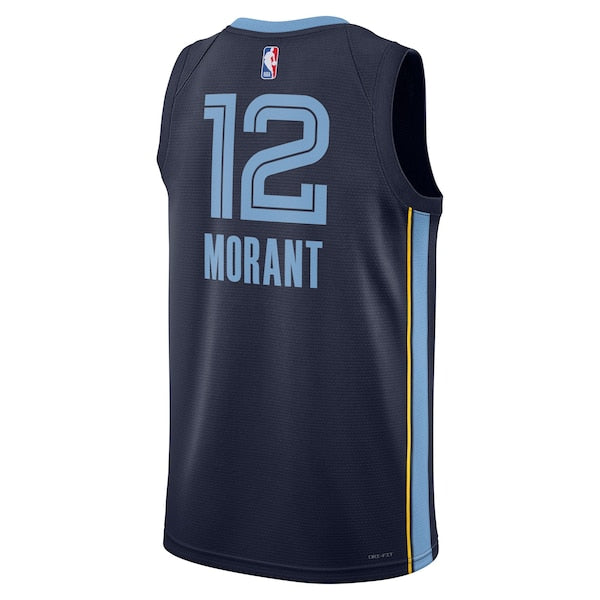 Ja Morant Memphis Grizzlies Nike Unisex Swingman Jersey - Icon Edition - Navy/White