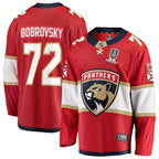 Sergei Bobrovsky Florida Panthers  2025 Stanley Cup Champions Breakaway Jersey - Red