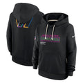 Washington Commanders Nike Women's 2025 NFL Crucial Catch Sideline Standard Issue Dri-FIT Hoodie - Black