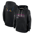 Washington Commanders Nike Women's 2025 NFL Crucial Catch Sideline Standard Issue Dri-FIT Hoodie - Black