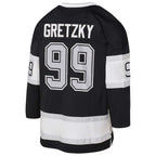 Wayne Gretzky Los Angeles Kings  Youth 1992/93 Captain Patch Power Play Player Jersey - Black/White