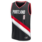 Deni Avdija Portland Trail Blazers  Fast Break Replica Player Jersey - Icon Edition - Black