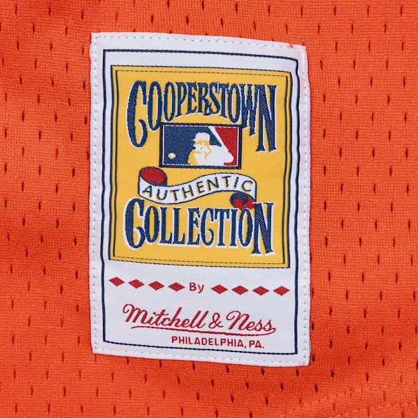 Kirk Gibson Detroit Tigers  Cooperstown Collection Mesh Batting Practice Button-Up Jersey  - Orange