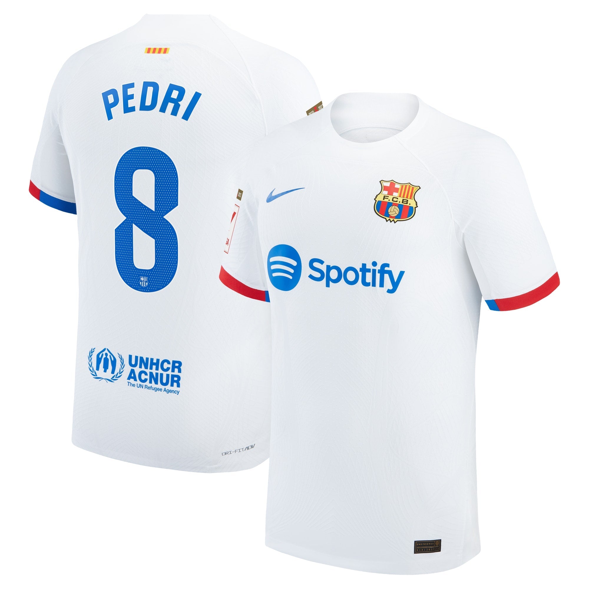 Pedri Barcelona Nike 2023/24 Home Authentic Jersey - Royal/Aqua/White