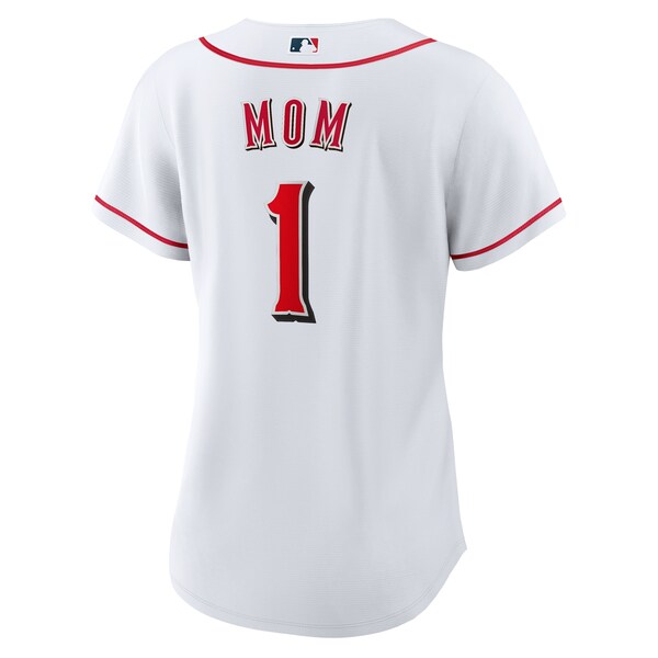 Cincinnati Reds Nike Women's #1 Mom Home Replica Jersey - White