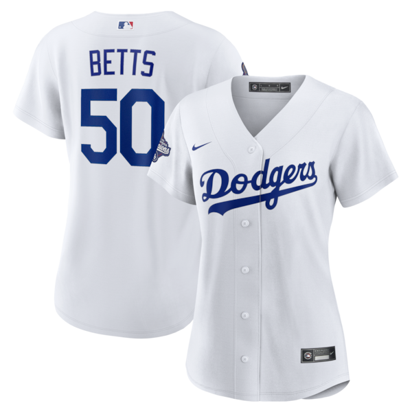 Mookie Betts Los Angeles Dodgers Nike Women's 2025 World Series Champions Home Replica Player Jersey - White