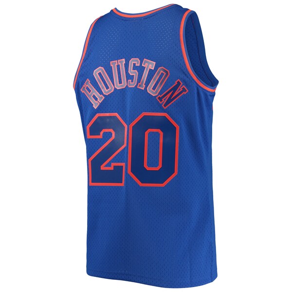 Allan Houston New York Knicks 1996/97 Throwback Dark Swingman Jersey - Blue
