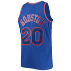Allan Houston New York Knicks 1996/97 Throwback Dark Swingman Jersey - Blue