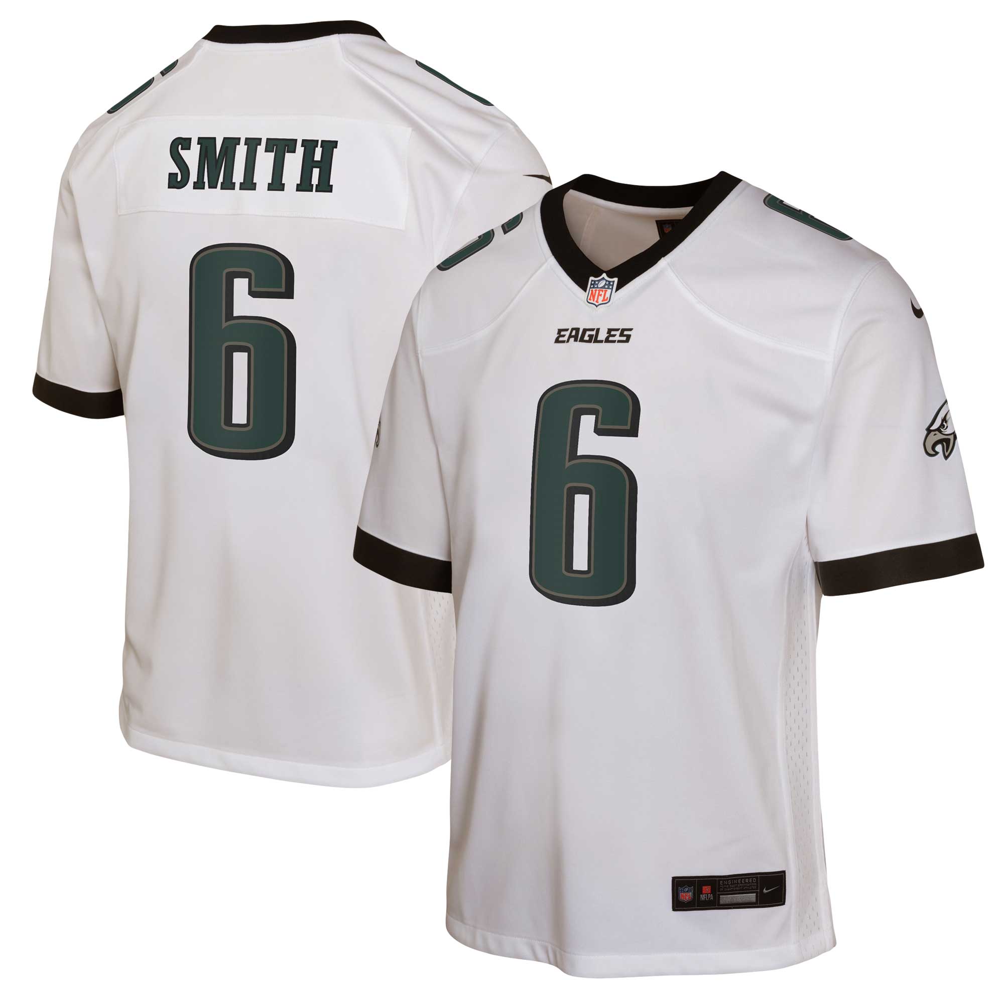 DeVonta Smith Philadelphia Eagles Nike Youth Game Jersey - Black/White